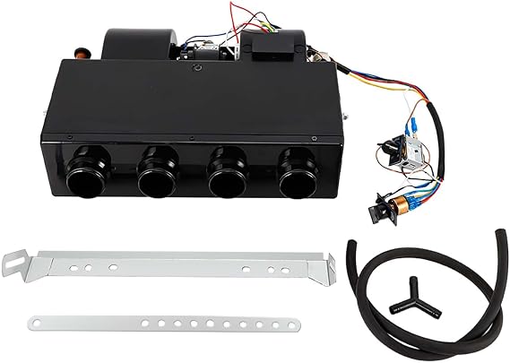 A/C Air Conditioning Evaporator Assembly Unit & Heater Kit, Underdash Heat Cooler Assembly Unit, 3 Speed 12V Electrical Thermostat 4Max Air Volume 600 CFM for Car Truck