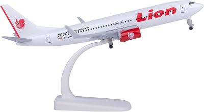Airplane Model 1:300 Scale Model Plane Lion Airplane B737 Plane Model for Gift and Decoration