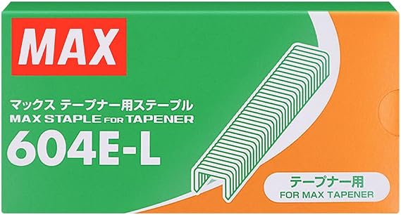 MAX USA Tapener MAX Staples 604E-L,1 Box Sanver Supply,4 inch x2 inch x0.25 inch