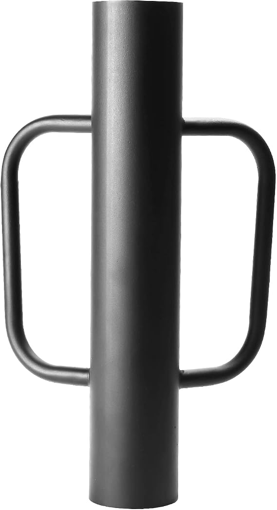 Black Fence Post Driver,16.5 Inch T Post Driver,12LB Hand Post Pounder with Handle, Heavy Duty Post Hole Diggers