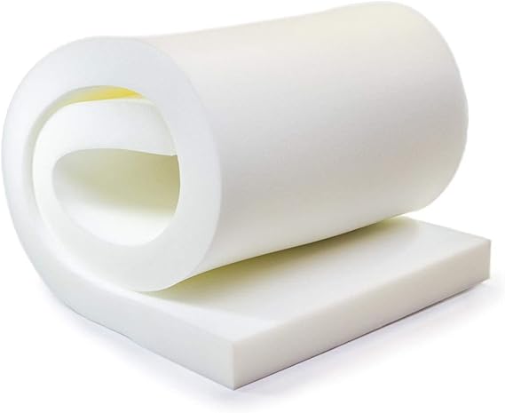 AK TRADING CO. CertiPUR-US Certified Premium Upholstery Foam (Upholstery Padding, Furniture Cushions & Bedding Support) - 1" H x 24" W x 66" L