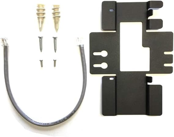 GSDT Telephone Wall Mount Kit for Cisco 8800 Series Phones| Support Cisco 8841 8851 8861 IP Phones, Corded Wall Phones for Homes Offices Schools with Black Patch Cord