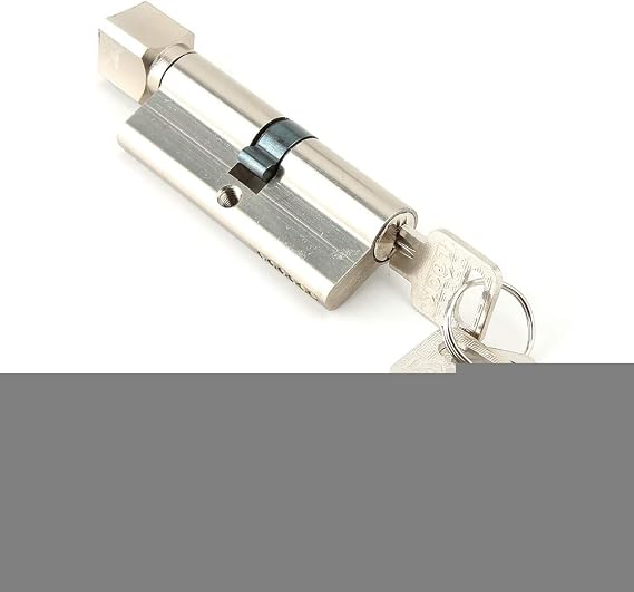 Door Lock Cylinder, 70mm Aluminium Door Lock Cylinder with 3 Keys for Home Security Easy to Install