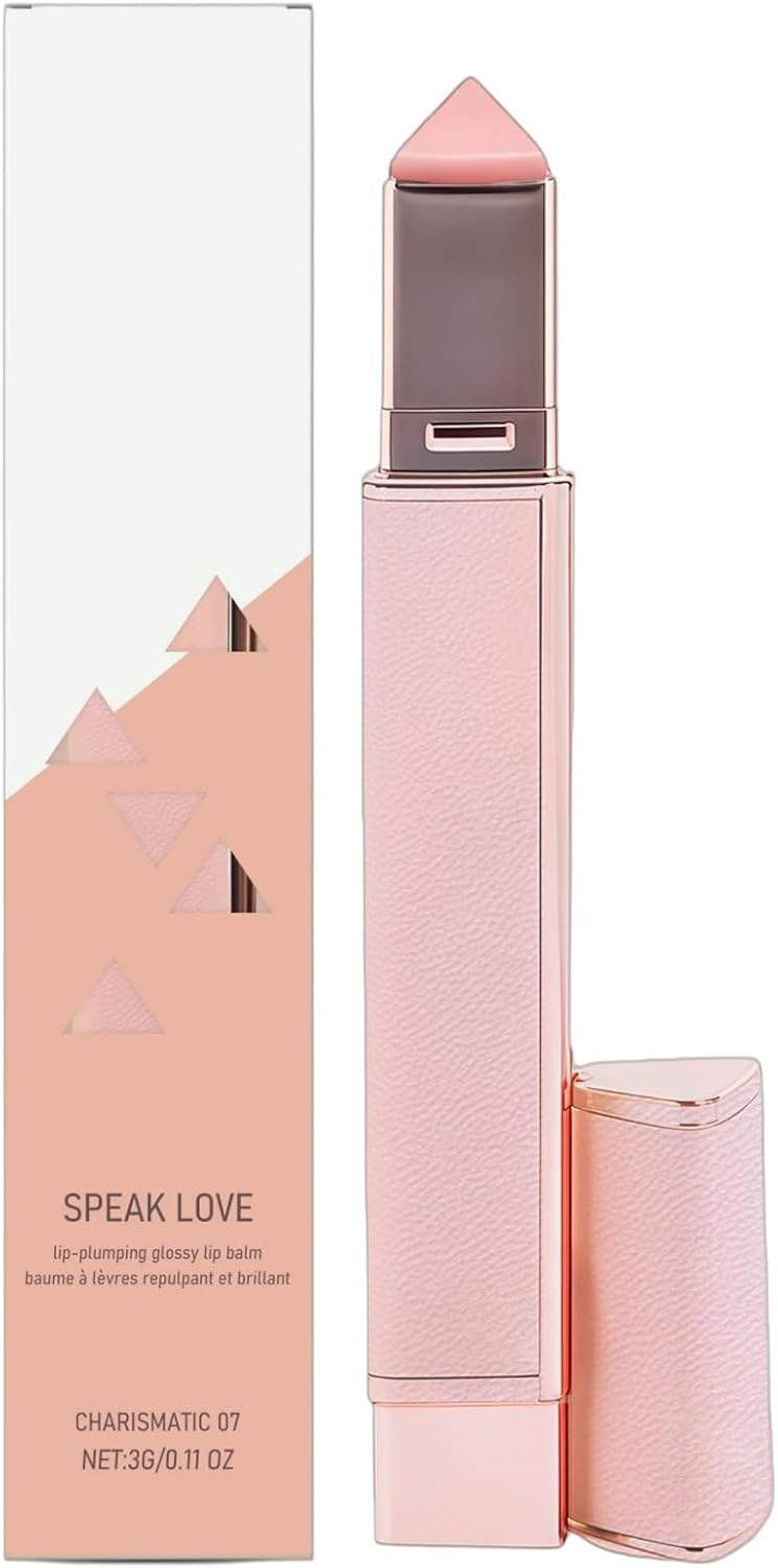 Lip Plumper&Plumpify Lip Serum Balm, Hydrating Lip Plumping Glossy Balm with Anti-Aging Care, Moisturizing Long-Lasting Lip Gloss to Reduce Fine Lines, Portable Lip Plump Serum (Charismatic-07#)