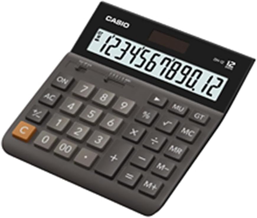CASIO MH-12-BK-W-DP Desktop Calculator Black