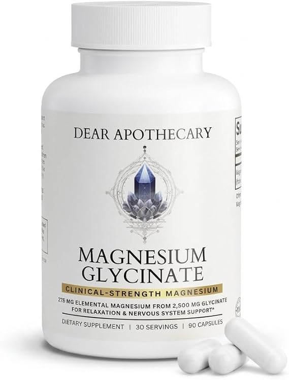 Magnesium Glycinate 275mg - High Absorption Chelated Magnesium Supplement - Magnesium Bisglycinate - Essential Mineral - Vegan Non-GMO Gluten-Free - 90 Capsules