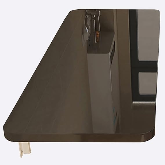 Drop-Leaf Table Folding Wall Mounted Table Wood Folding Table Wall Mount Desk, Laundry Folding Table Floating Desk Workbench For Small Spaces, Folding Wall Table For Kitchen & Bedroom Restaurant ( Col