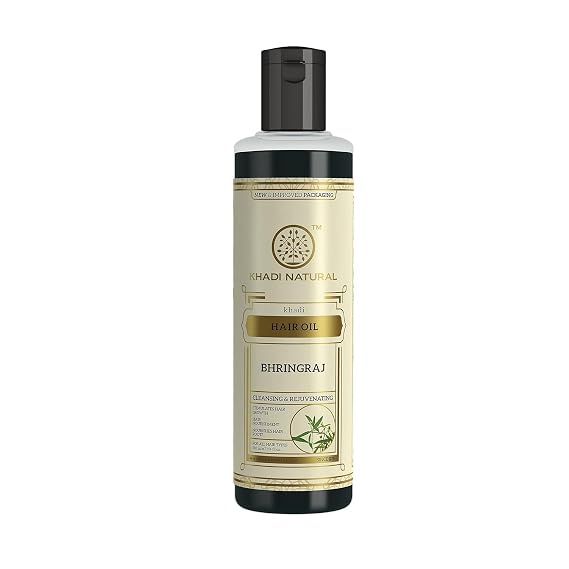 Natural Bhringraj Hair Oil, 210ml - KHADI