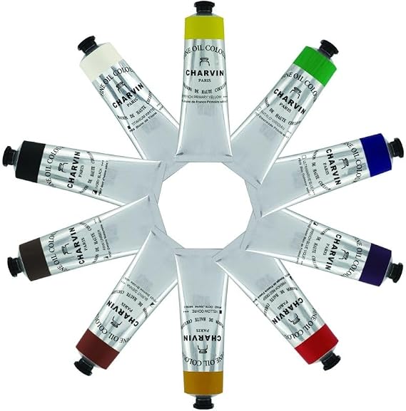 Charvin 10pc Artist Fine Oil Colors, Artiste De Studio, 150ml Tubes