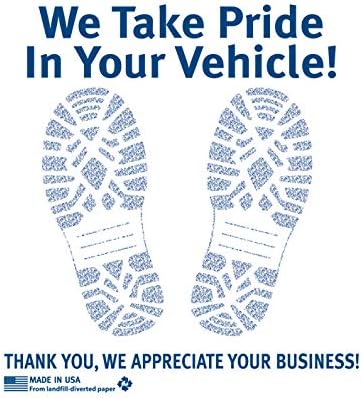 American Floor Mats Dealership Paper Car Mats - 17" x 22" Take Pride Design in Premium Glossy Paper (Case of 500)