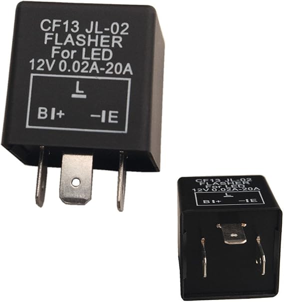 1 pc CF-13 CF13 EP34 3 Pin Electronic Flasher Fix 12V 0.02A-20A For LED Turn Signal Light Bulbs Hyper Blink Flash No Flash