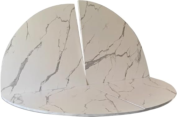 Large Round Foldable Table Top Only, 120cm - 254cm Diameterround Wood Table Top,Replace Tables Top, Circle Folding Tables Top, Easy to Store