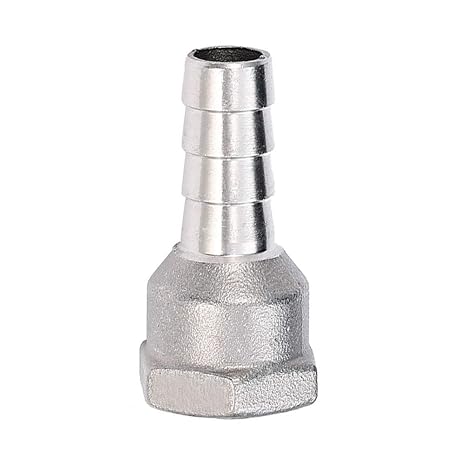 Beduan Stainless Steel 1" Hose Barb to 1" Female Pipe Barb Fitting Home Brew Air Water Fuel Gas
