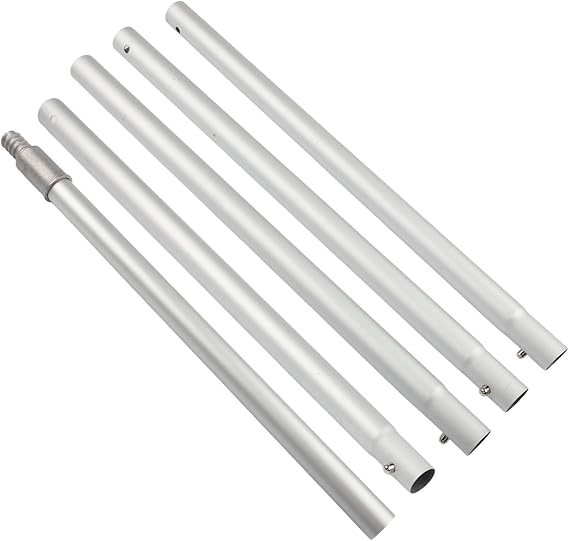 Lightweight 12ft Telescoping Extension Pole, 9 Sections for Reaching For High Places Like Ceilings and Fans