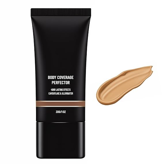 Body Coverage Perfector Waterproof Leg & Body Makeup Foundation, Long Lasting Sweatproof & Transfer Resistant Body Makeup for All Skin Types(Natural)