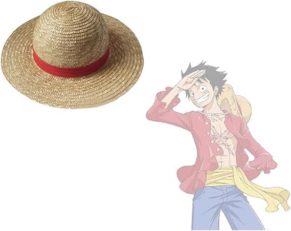 Straw Hat, One Piece, Luffy for Cosplay Costume, Portgas D Ace of Fire Fist Hat, Costume
