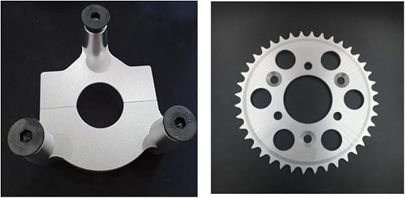 Rear Hub Adapter 1.25 inch/1.25" and 40T CNC Sprocket for 2 Stroke Gas Motorized Bike Engine Kit