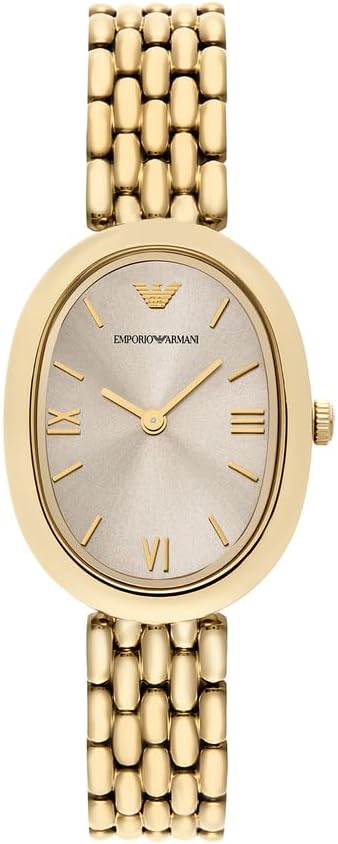 Emporio Armani Women's 34 mm gold-coloured stainless steel watch AR11707