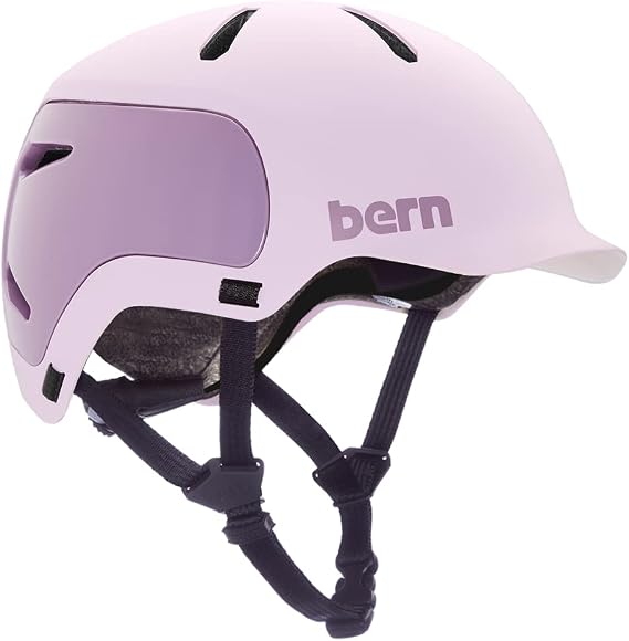 BERN Watts 2.0 Unisex Adult Bicycle Helmet, Matte Lavender, M