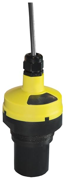 Flowline DL34-01 Polycarbonate EchoPod Multi Function Ultrasonic Level Transmitter with Fob, 1" NPT, 18' Range