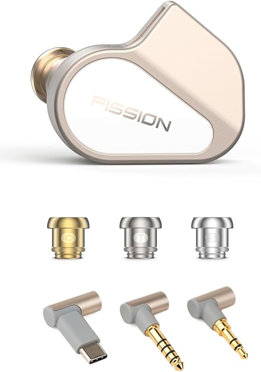 Fission in Ear HiFi Earphones 1DD IEM, 4-Level Adjustable Filter