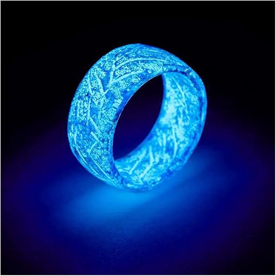 VALINK Luminous Glow Ring Glowing in The Dark Jewelry Unisex Decoration for Women Men Adult, Luminous Flash Finger Rings Light up Ring Toys Glow in The Dark Party Supplies