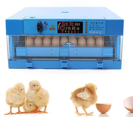 Incubators for Hatching Eggs, 48 Egg Incubator Digital Poultry Hatcher Machine with Automatic Egg Turning, Temperature & Humidity Control, Chicken Incubator for Hatching Duck, Quail, Pigeon