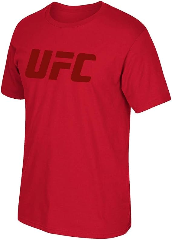 Reebok UFC Men's Red Fan Gear Official Logo T-Shirt