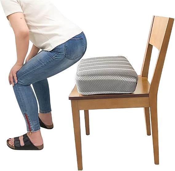 Adult Booster Seat Cushion Extra Firm Riser Chair Cushions for Elderly Washable Thick Chair Lift Pads to Raise Height for Couch, Home, Patio, Office Seat