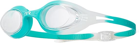 TYR Hydra Flare Adult Swim Goggles Low Profile Training Goggles for Men and Women, Wide Vision, Anti Fog, Easy Adjust Fit