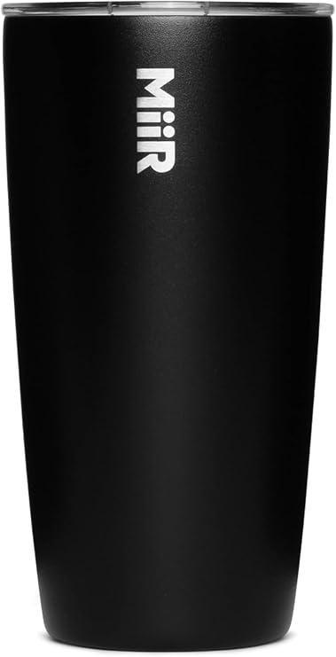 MiiR Tumbler, 16oz Insulated Stainless Steel with Press Fit Slide Lid Splash Proof Design, Holds Hot & Cold Beverages, Stylish & Functional Cup Holder Compatible