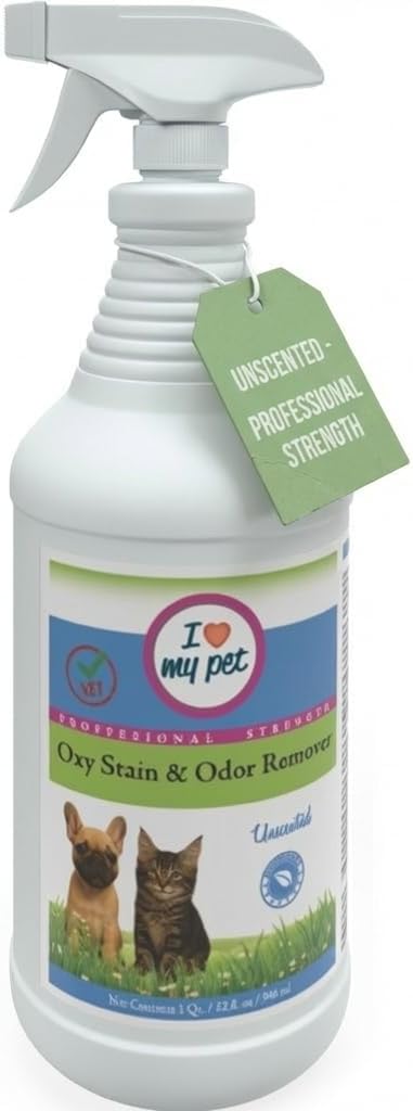 I Love My Pet Oxy Stain Remover, Professional Oxygen-Powered Carpet Spray