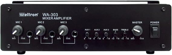 Weltron - Commercial Audio Component 70V Amplifier Black (WA-303)