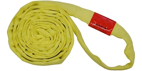 4' Endless Lift Sling Polyester Round Sling Yellow 9000LBS Vertical