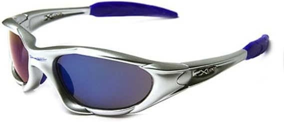 X Loop High Profile Runners Cycling Sunglasses (Silver - Blue)