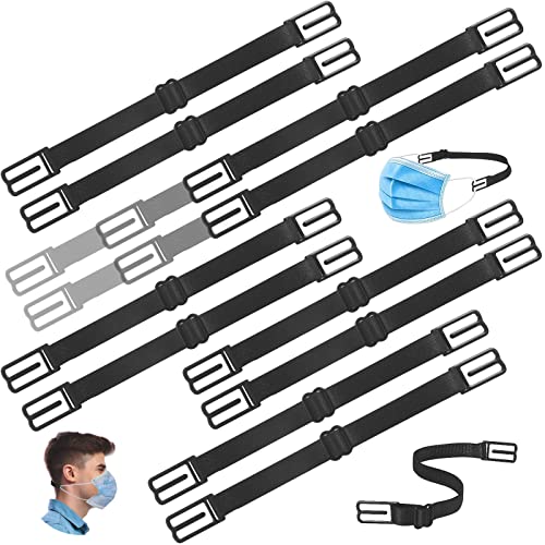 Mask ExtendersEar Savers, 10Pcs Ear Savers for Face Masks, Adjustable Mask Straps for Back of Head, Anti Slip Ear Strap for Kid and Adult
