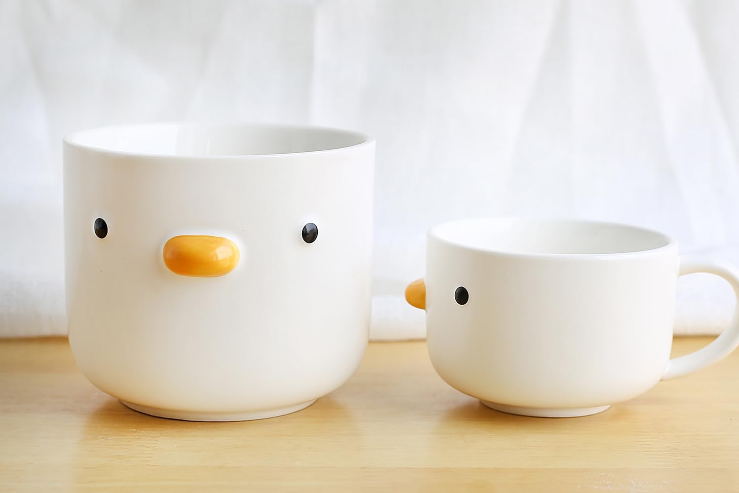 PURROOM Funny Duck Coffee Cup 22oz & 9oz