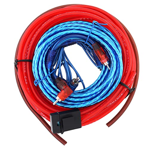 1 Set of Car Audio Wire Wiring Kit Car Speaker Woofer Cables Car Power Amplifier Audio Line Power Line for Car Modification
