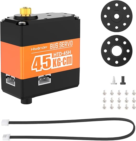 Hiwonder HTD-45H High Voltage Serial Bus Servo 45KG Torque with Three Connectors and Data Feedback