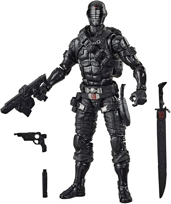Hasbro G.I. Joe Classified Series Snake Eyes Action Figure 02 Collectible Premium Toy with Multiple Accessories 6-Inch Scale with Custom Package Art | G.I. Joe 6 Inch Action Figure Classified Series - Snake Eyes #02 (No Red Dot On Head)