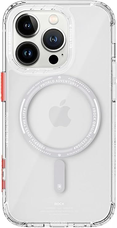Rock iPhone 14 Pro ile Uyumlu Air Serisi MagSafe Şeffaf Silikon Kılıf