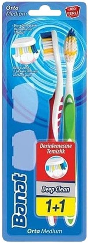Banat Deep Clean Deep Cleaning Toothbrush 11 Medium