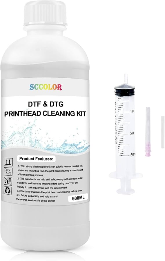500ML Premium DTF Ink Printhead Cleaning Solution