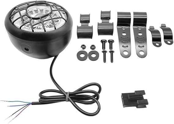 Switchable High Low Beam LED Headlight Built for 36V 48V Electric Bikes Used in Off-Road Conditions Snowplow and Motorcycles