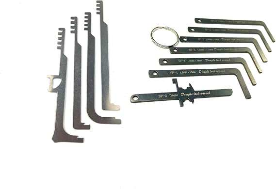 QiDAi 11pcs Lock Picking Tool Set Tension Wrench Kit, Comb Lock Pick Tools with Tension Tools,Beginner Utility Locksmith Tools for Locks