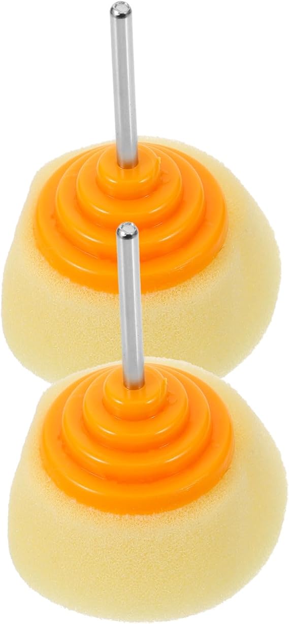 2pcs Sponge Polishing Wheel for Drill Car Polisher Attachment for Buffing and Waxing Wheel Hubs Pads for Auto Detailing and Sealing