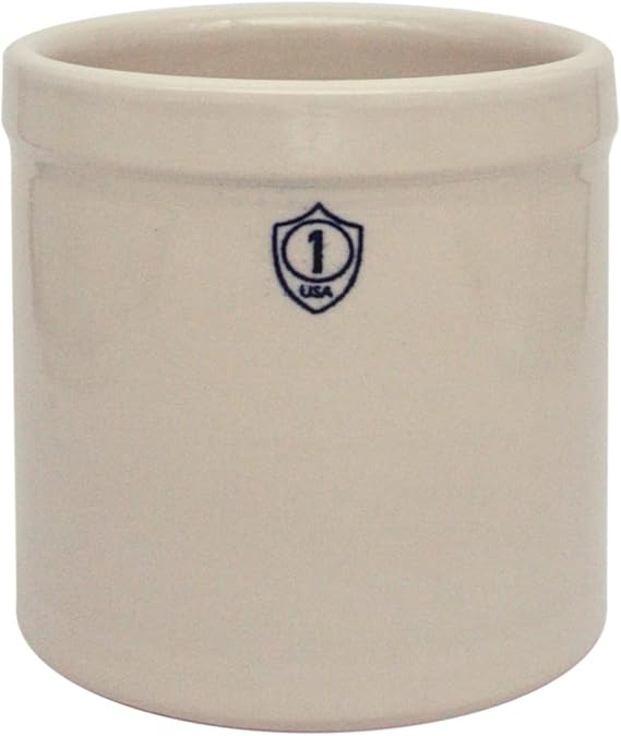 Gardeners Supply Company Ohio Stoneware 1GC Crock 7-34x8-14-1 Gallon