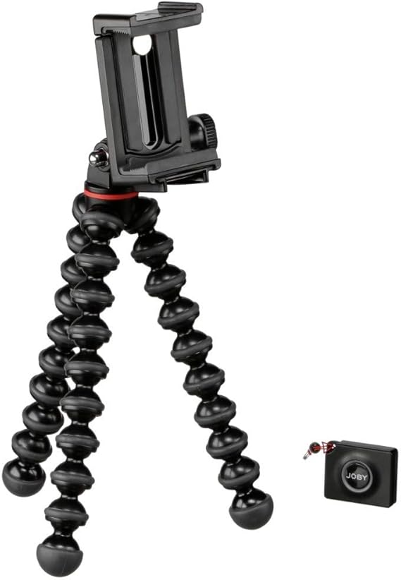 Joby GripTight Smartphone/Action Camera Flexible Tripod Stand Kit, Black/Charcoal, 10 Oz (JB01515)