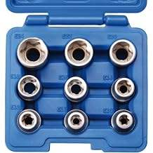 SW-Stahl 07650L Industrial Socket Spanner Set, E-Profile, Chrome Vanadium, 04435L