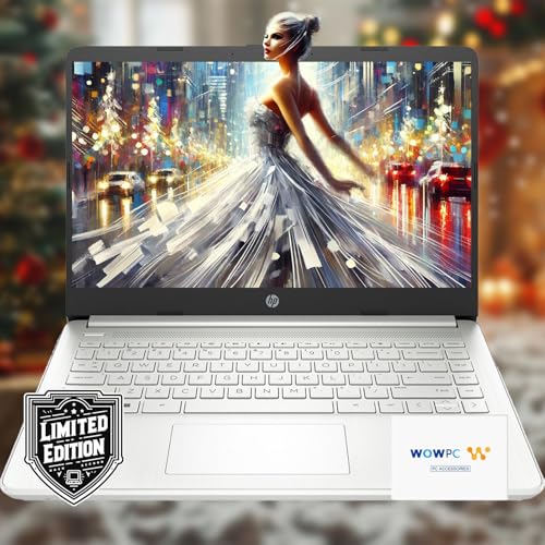 HP 14 Laptop Back to School Limited Edition with Microsoft 365 4-Core Intel CPU 16GB RAM 2TB Storage 512GB OnBoard  512GB External  1TB OneDrive Natural Silver wWOWPC Bundle Win 11
